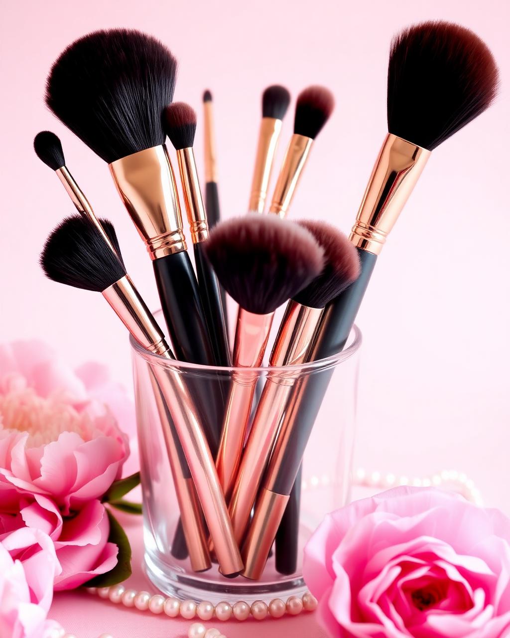 Rose Gold Brush Set